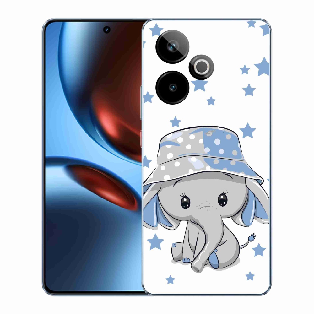 Gelový kryt mmCase na Realme GT 7 5G/GT 7T 5G - modrý slon