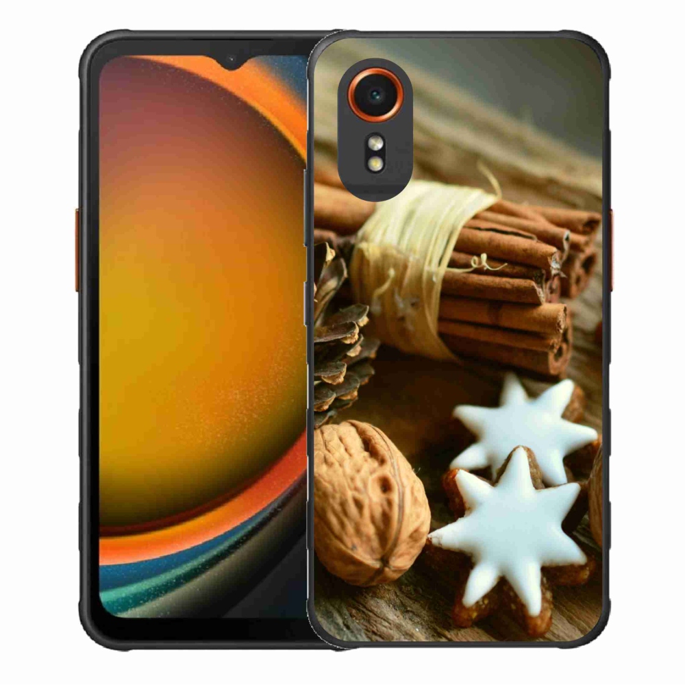 Gelový kryt mmCase na Samsung Galaxy Xcover 7 - skořice a perníčky