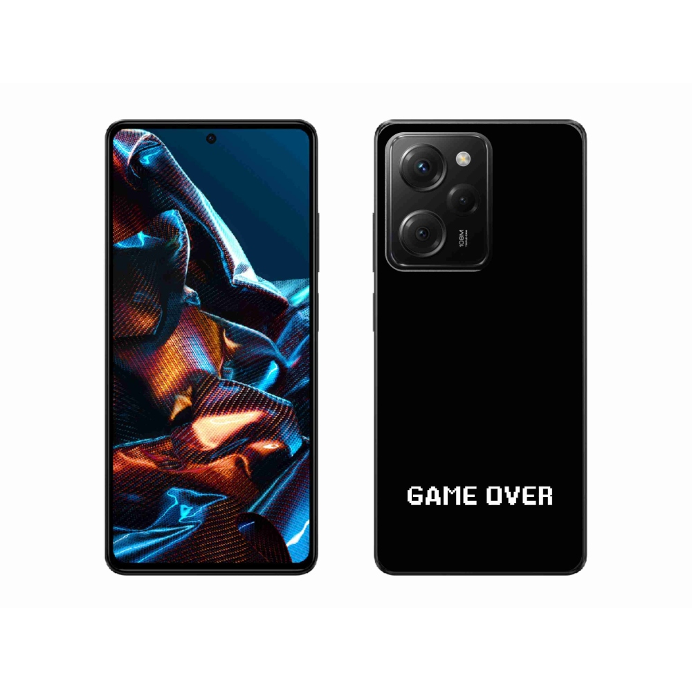 Gelový kryt mmCase na Xiaomi Poco X5 Pro 5G - game over černé pozadí
