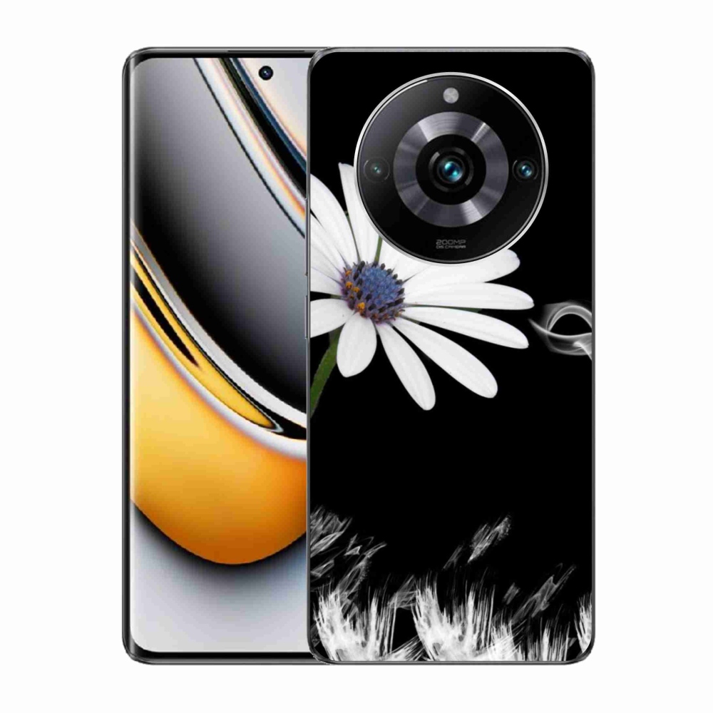 Gelový kryt mmCase na Realme 11 Pro/11 Pro+ - bílá květina