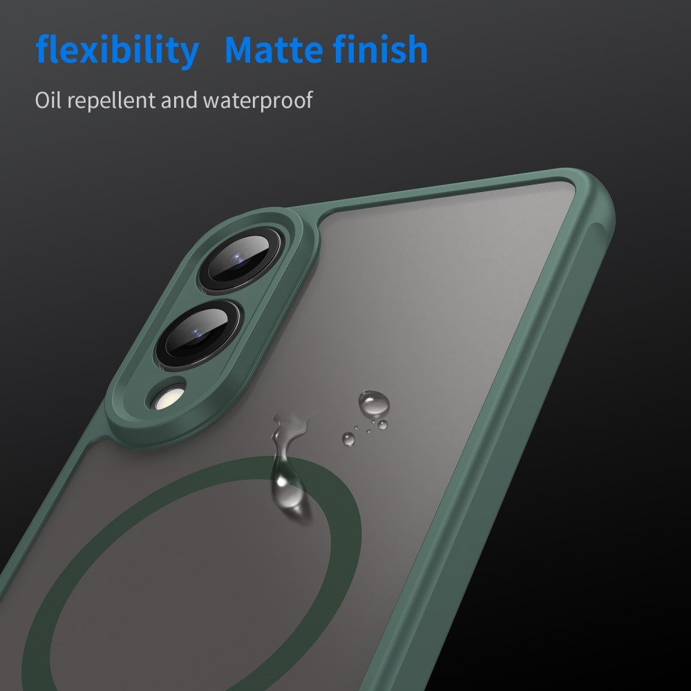 Case matný gelový obal s MagSafe na Samsung Galaxy S25 Edge - zelený