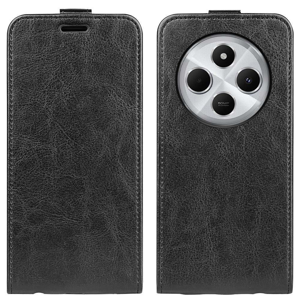 Vertical knížkové pouzdro na Xiaomi Redmi 14C/Poco C75 - černé