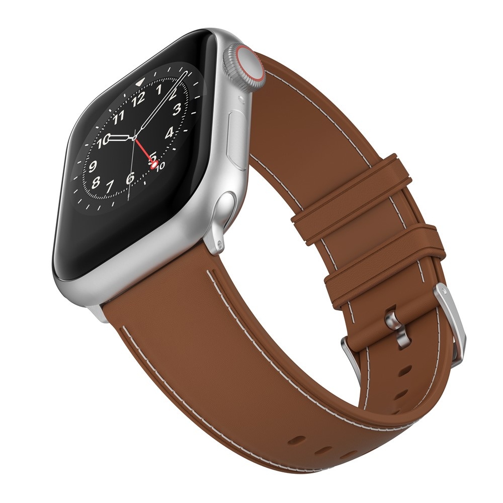 Stitch gelový řemínek na Apple Watch Ultra/Ultra 2 49mm/SE/SE 2022/2023 44mm/9/8/7 45mm/6/5/4 44mm/3/2/1 42 mm - hnědý