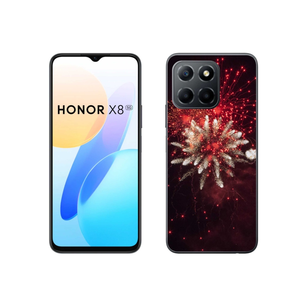 Gelový kryt mmCase na Honor X8 5G/70 Lite 5G - ohňostroj