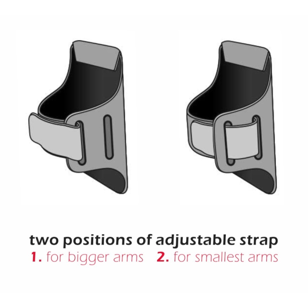 Swissten fitness pouzdro na ruku Arm Band do 7 palců - černé/zelené