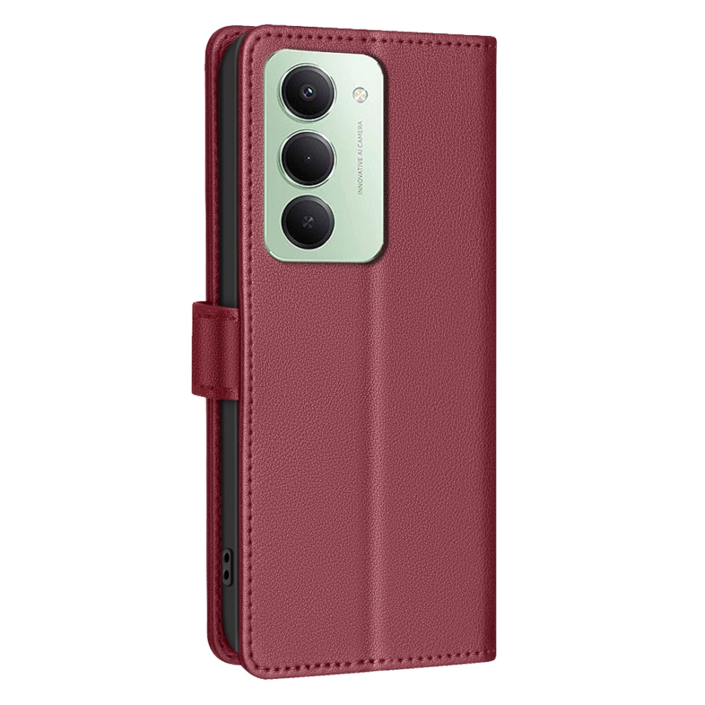 BINFEN knížkové pouzdro na Xiaomi Redmi 15 5G (169mm) - červené