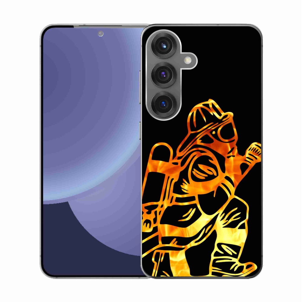 Gelový kryt mmCase na Samsung Galaxy S25 - hasič 1