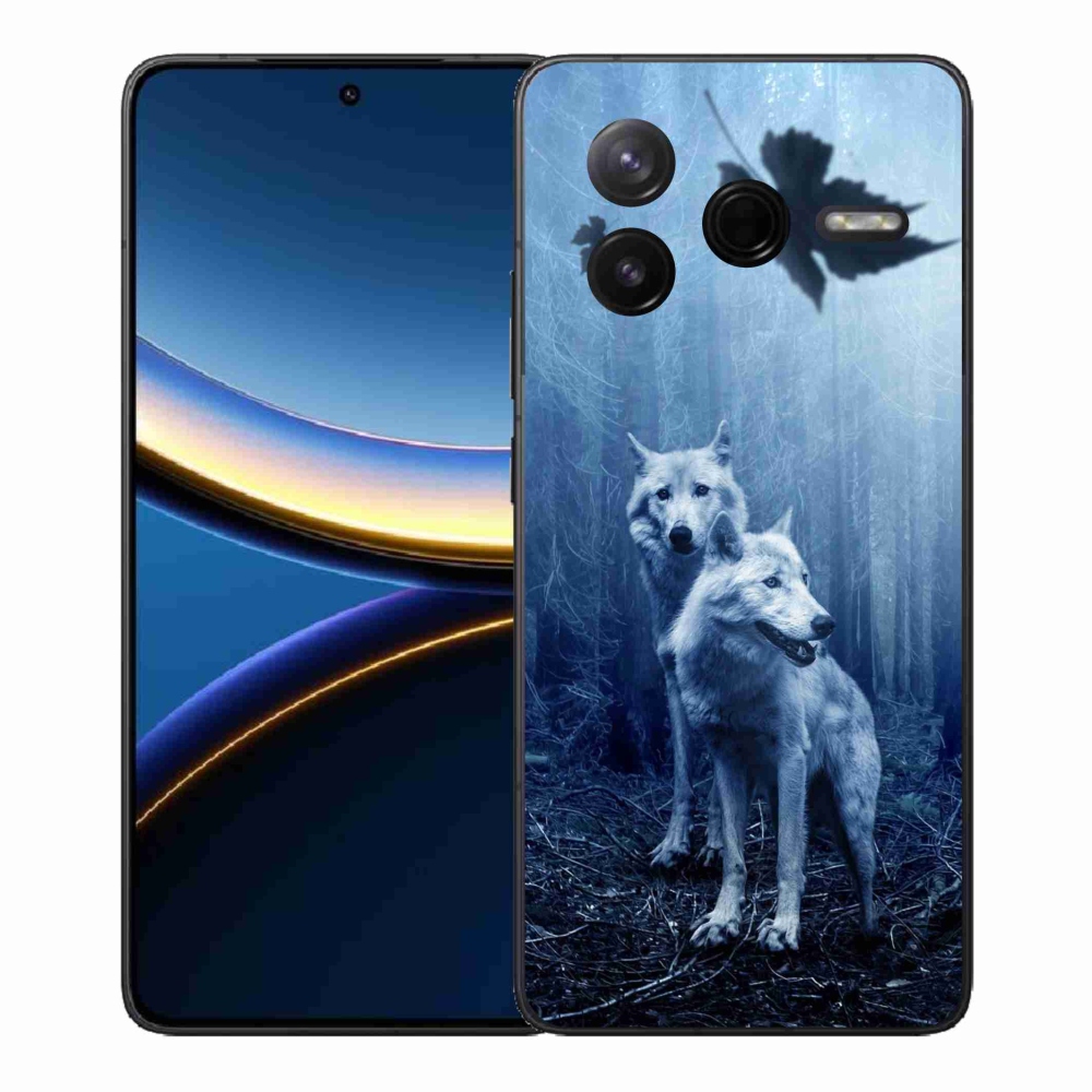 Gelový kryt mmCase na Xiaomi Poco F7 Pro - vlci v lese