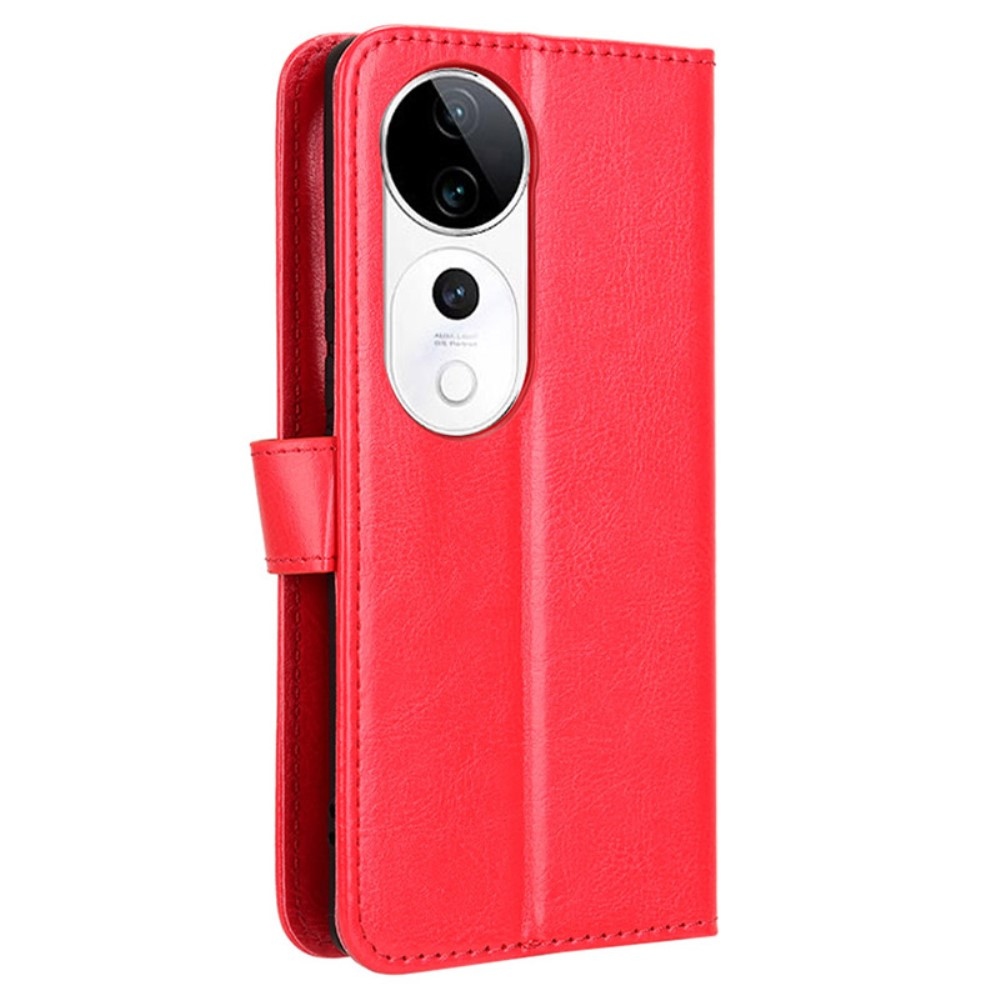 Crazy knížkové pouzdro na Vivo V40 5G - červené