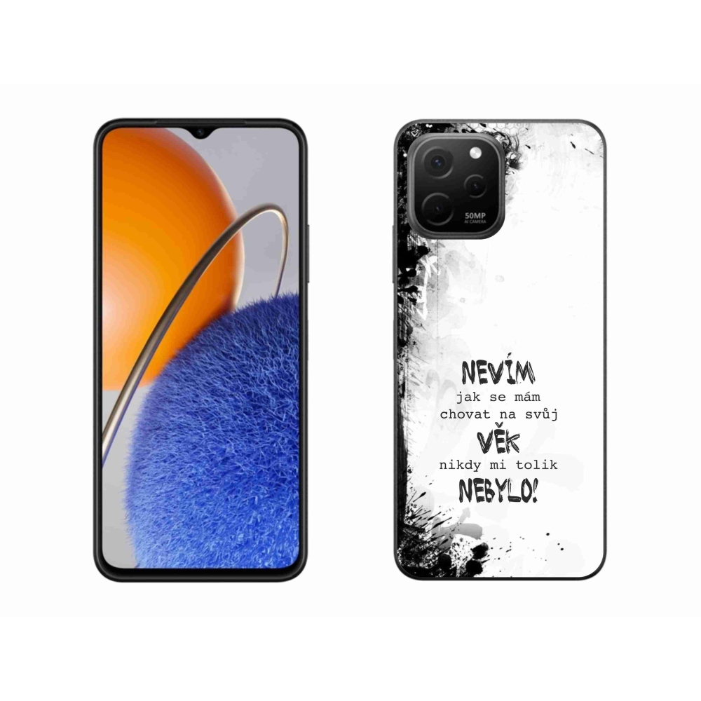 Gelový kryt mmCase na Huawei Nova Y61 - vtipný text 14 bílé pozadí