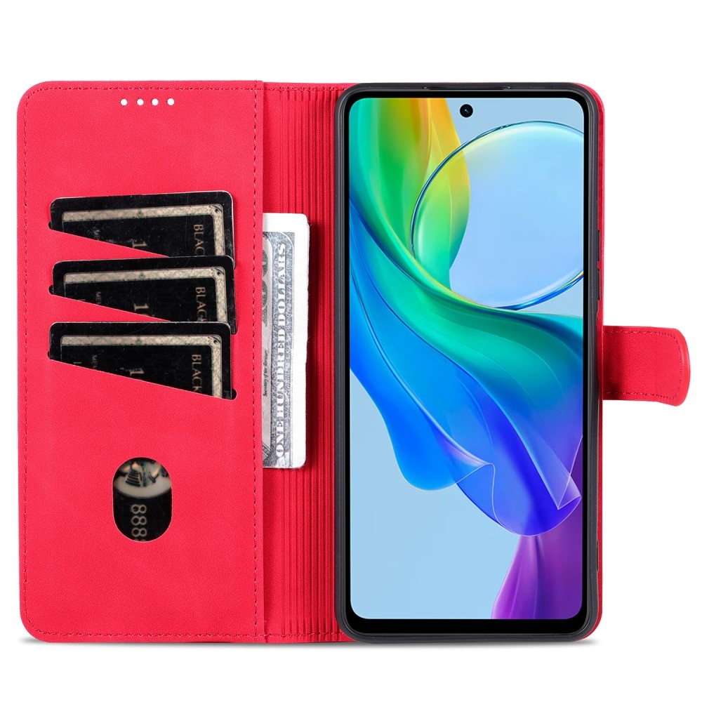 AZNS knížkové pouzdro na Vivo V29 Lite 5G - červené