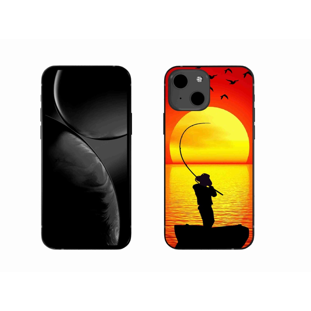 Gelový kryt mmCase na iPhone 13 6.1 - rybaření