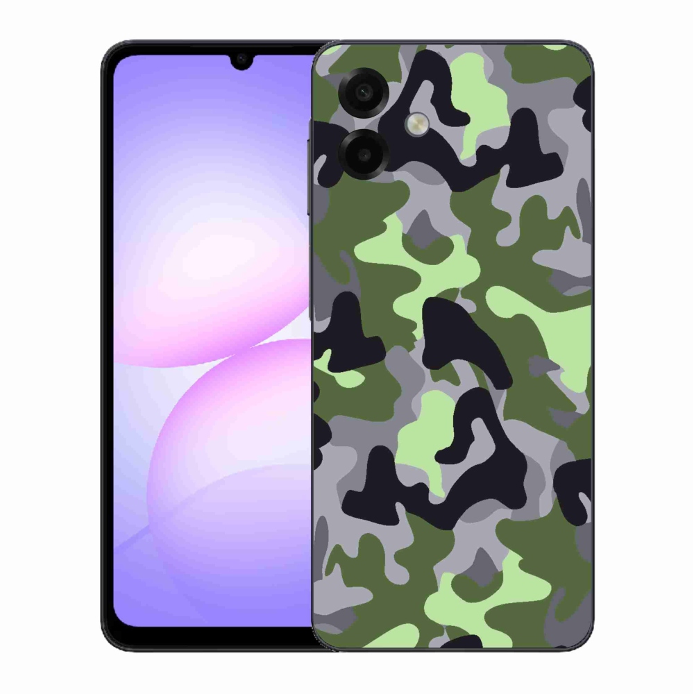 Gelový kryt mmCase na Samsung Galaxy A07 4G - maskáčový vzor 7