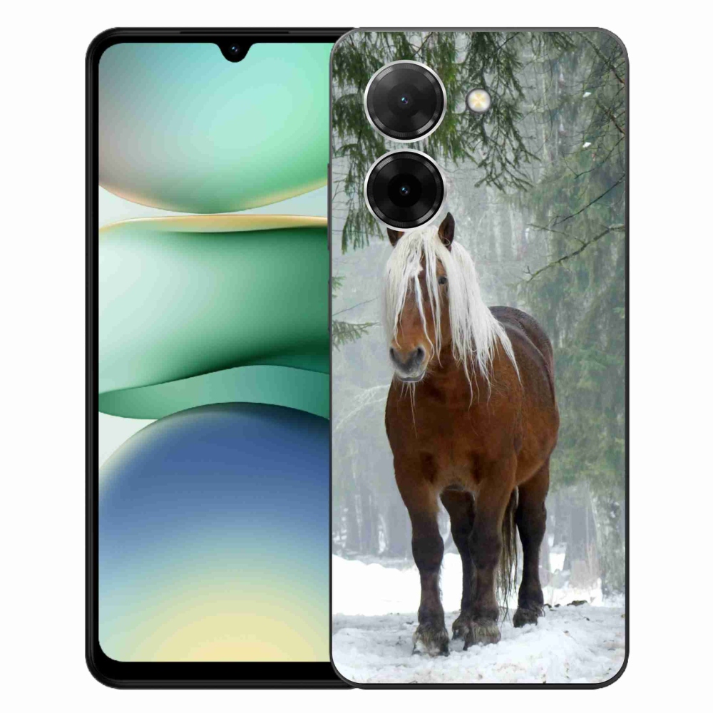 Gelový kryt mmCase na Xiaomi Redmi A5 (173.45x79.35x8.45mm) - kůň v lese