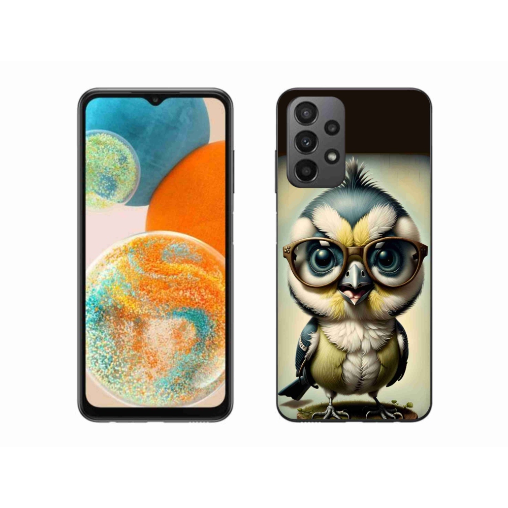 Gelový kryt mmCase na Samsung Galaxy A23 4G/5G - mládě s brýlemi