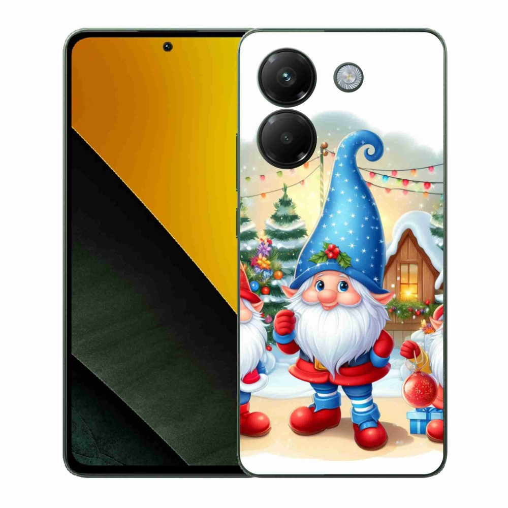 Gelový kryt mmCase na Xiaomi Poco M7 Pro 5G - vánoční skřítci