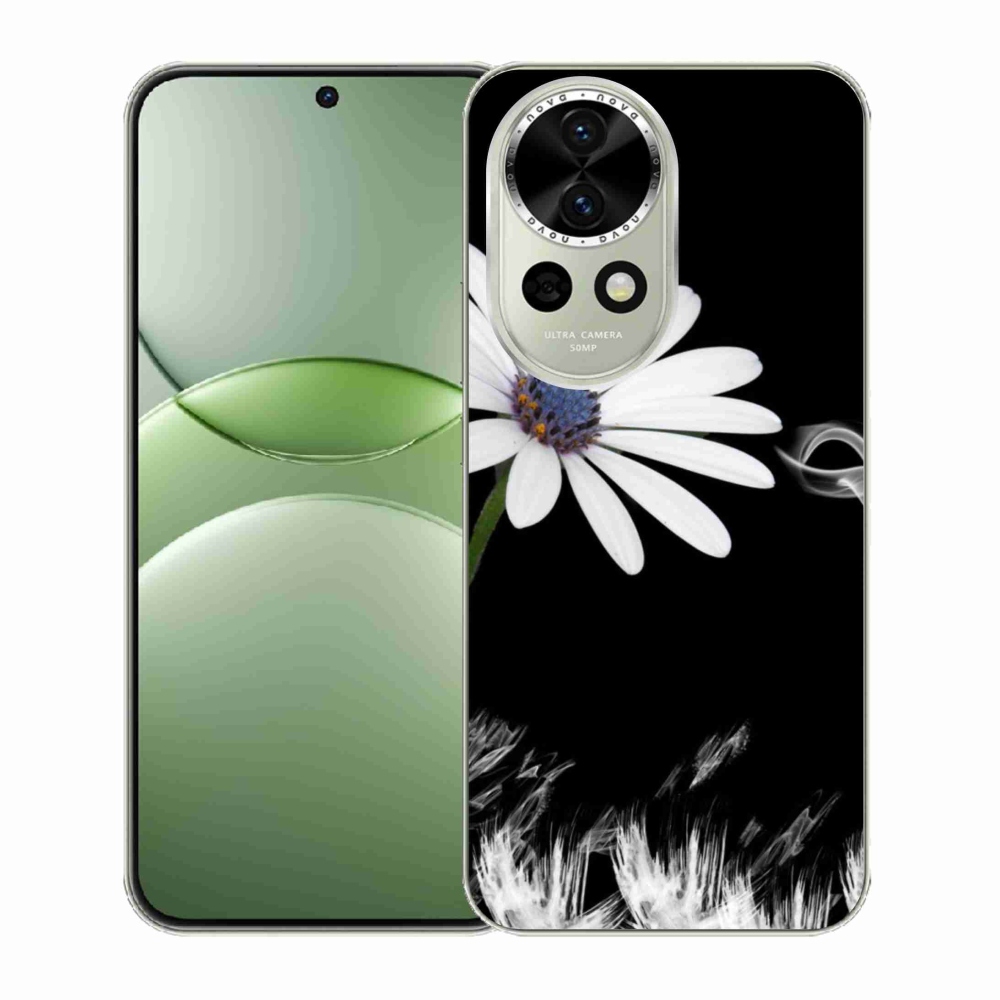 Gelový kryt mmCase na Huawei Nova 13 5G - bílá květina