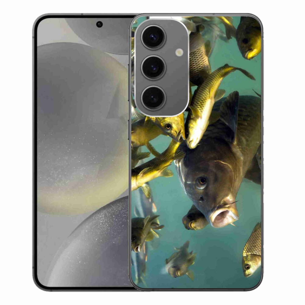 Gelový obal mmCase na Samsung Galaxy S24+ - hejno ryb