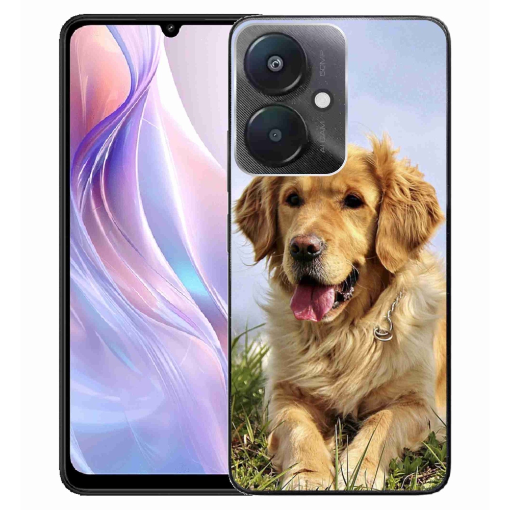 Gelový obal mmCase na Xiaomi Redmi 13C 5G - zlatý retrívr