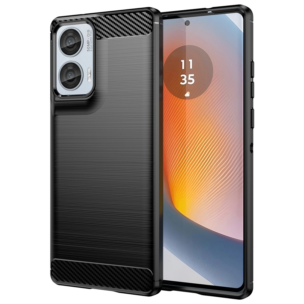 Carbon odolný gelový obal na Motorola Moto G85 5G - černý