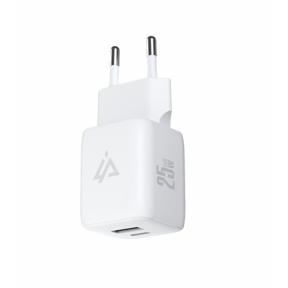 iPEAX GaN Síťová nabíječka 25 W, 1x USB-C a 1x USB-A - bílá
