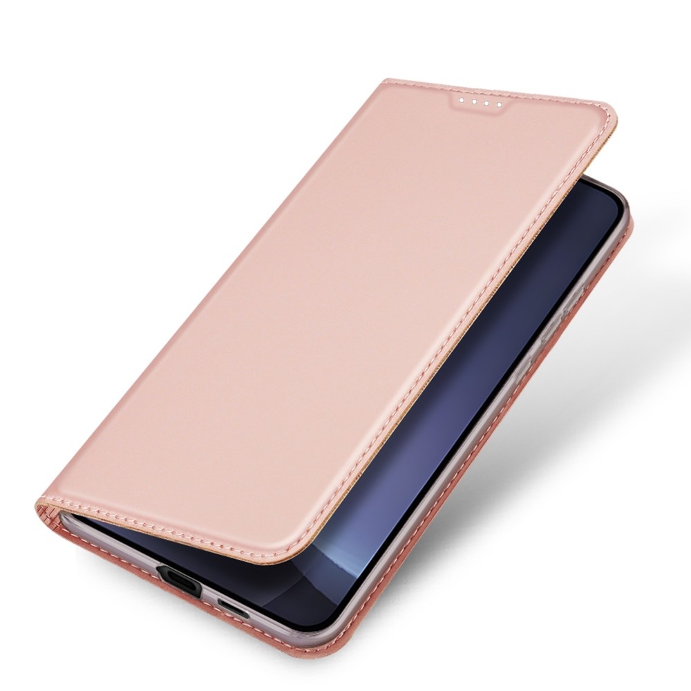 DUX knížkové pouzdro na Samsung Galaxy S25 - růžovozlaté