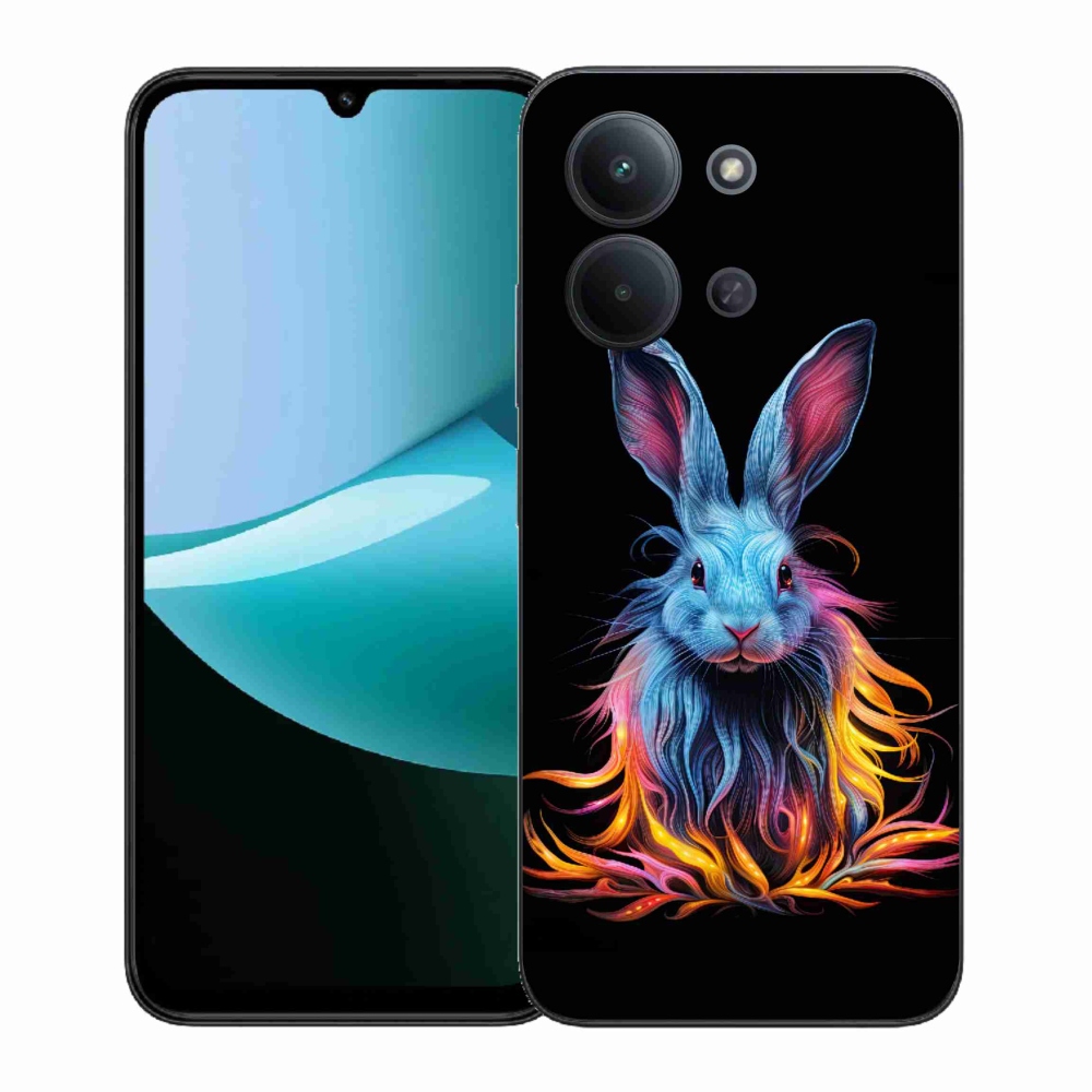 Gelový kryt mmCase na Xiaomi Redmi 15C 4G (171mm)/Poco C85 4G (171mm) - abstraktní zajíc