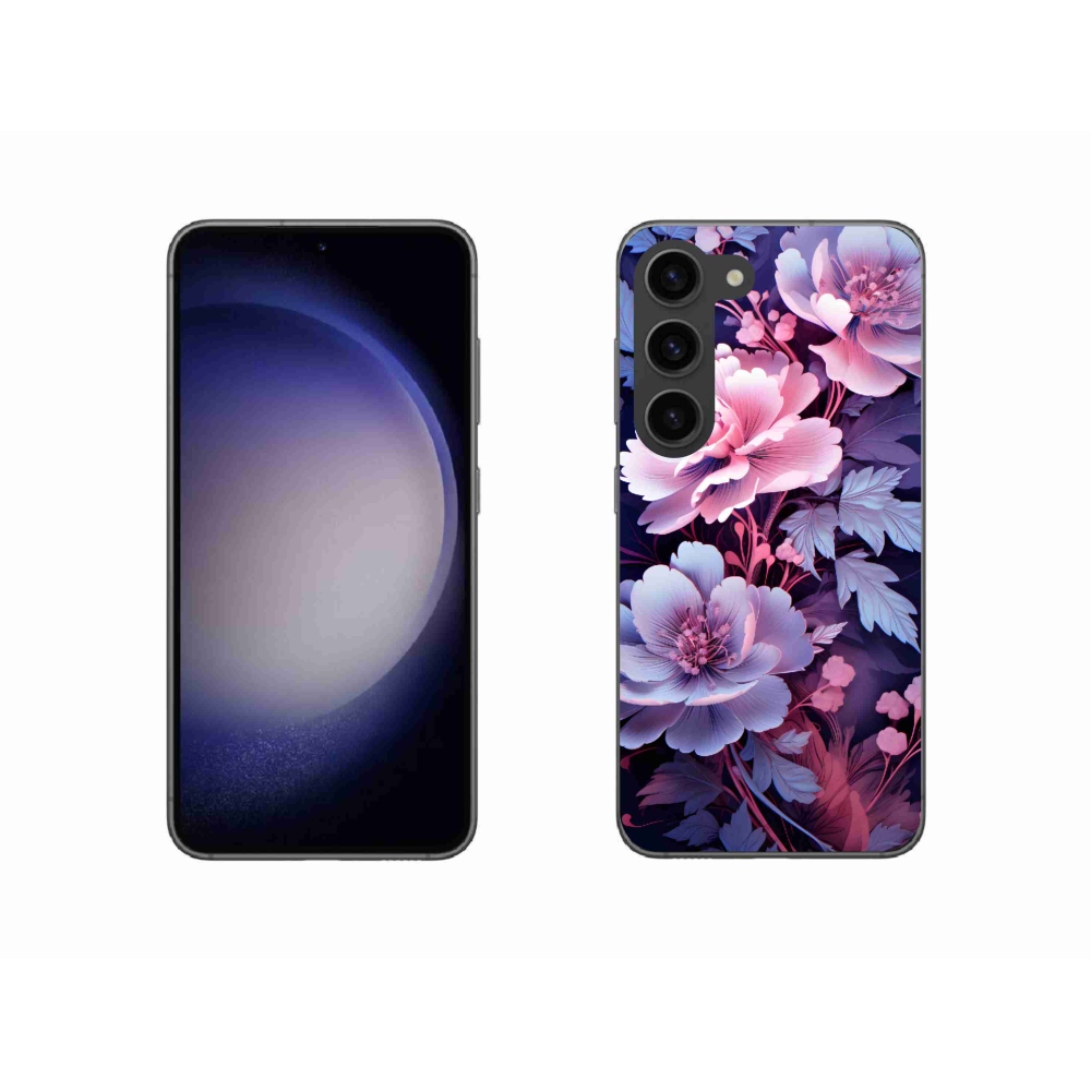 Gelový kryt mmCase na Samsung Galaxy S23 5G - květiny 11