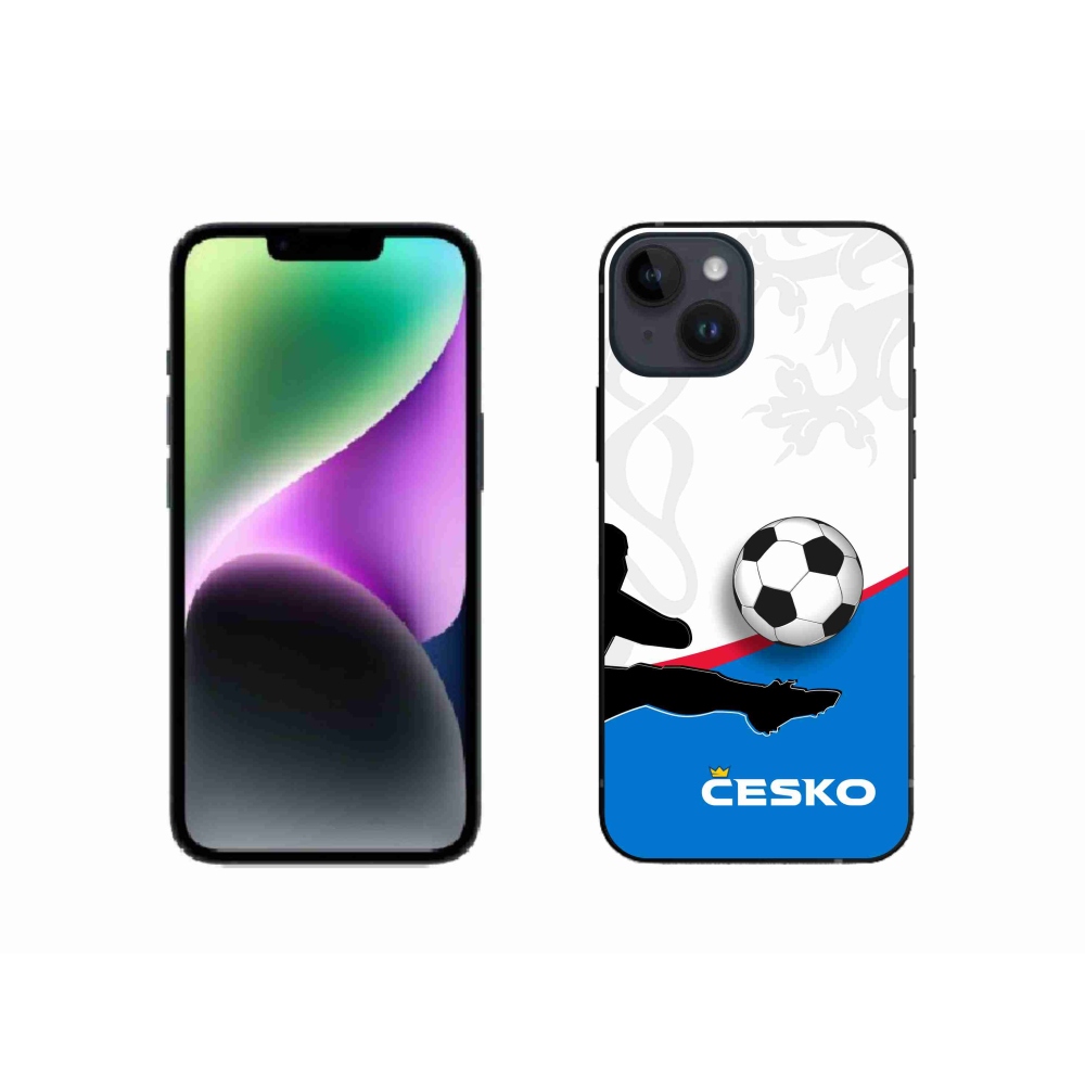 Gelový kryt mmCase na iPhone 14 - fotbal Česko 3