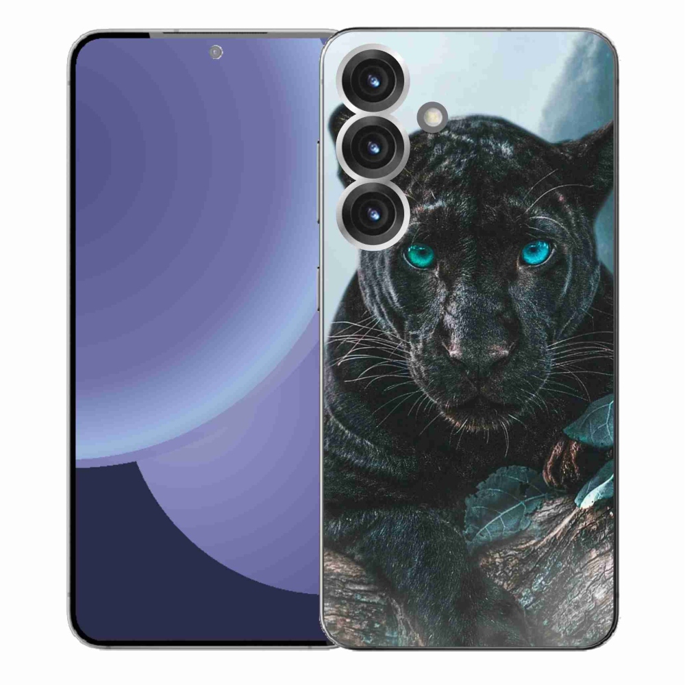 Gelový kryt mmCase na Samsung Galaxy S25+ - černý panter