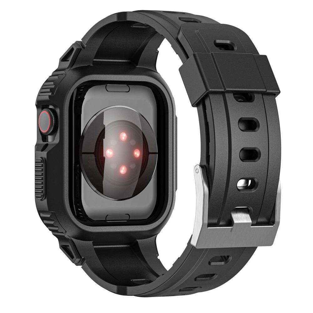 Drop ochranné silikonové pouzdro s řemínkem na Apple Watch Ultra 49mm - černé