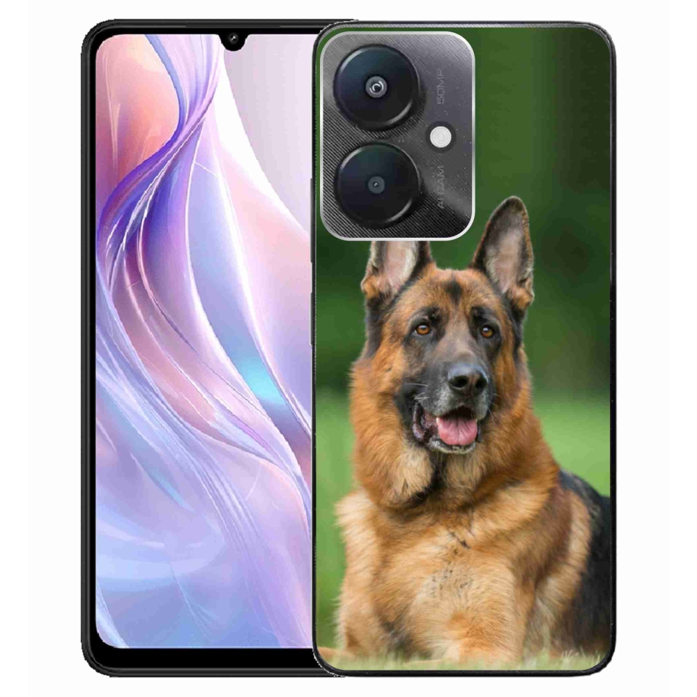 Gelový kryt mmCase na Xiaomi Redmi 13C 5G - německý ovčák