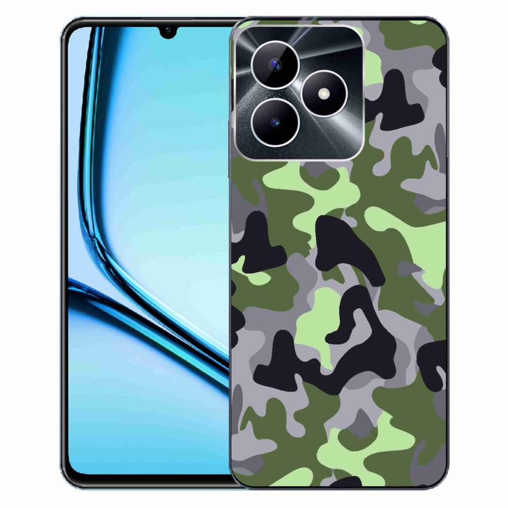 Gelový kryt mmCase na Realme Note 50 - maskáčový vzor 7