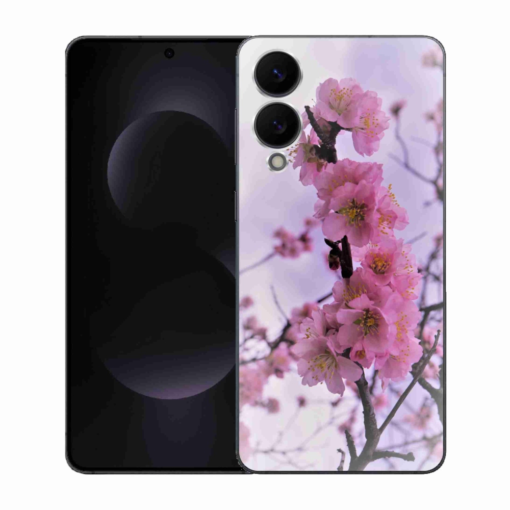 Gelový kryt mmCase na Samsung Galaxy S25 Edge - květiny 7