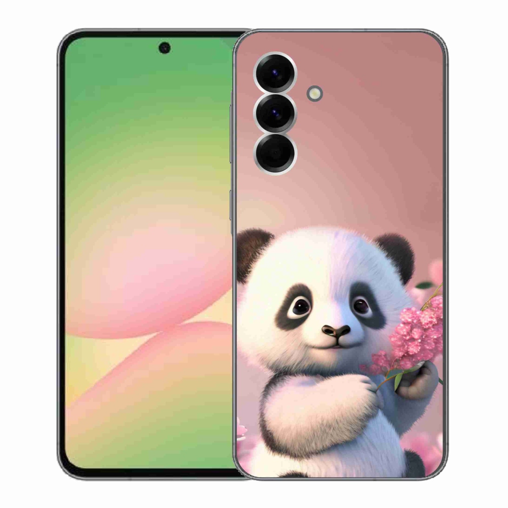 Gelový kryt mmCase na Samsung Galaxy A56 5G - roztomilá panda