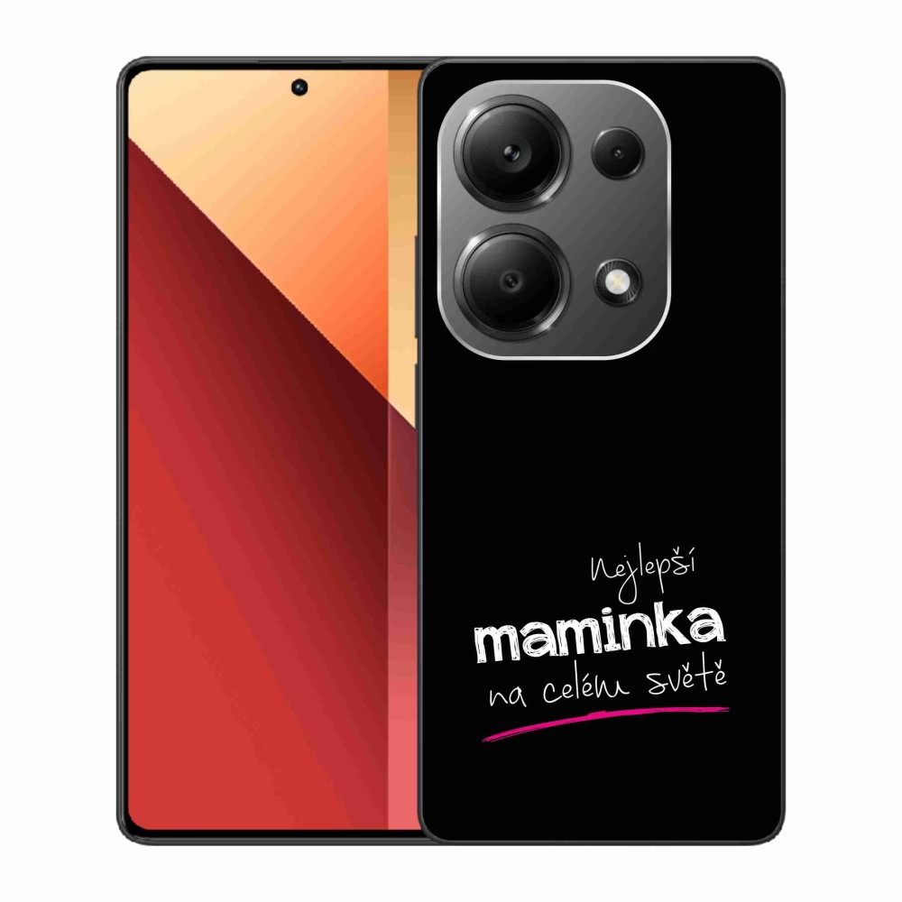 Gelový kryt mmCase na Xiaomi Redmi Note 13 Pro 4G/Poco M6 Pro  - nejlepší maminka 4 černé pozadí