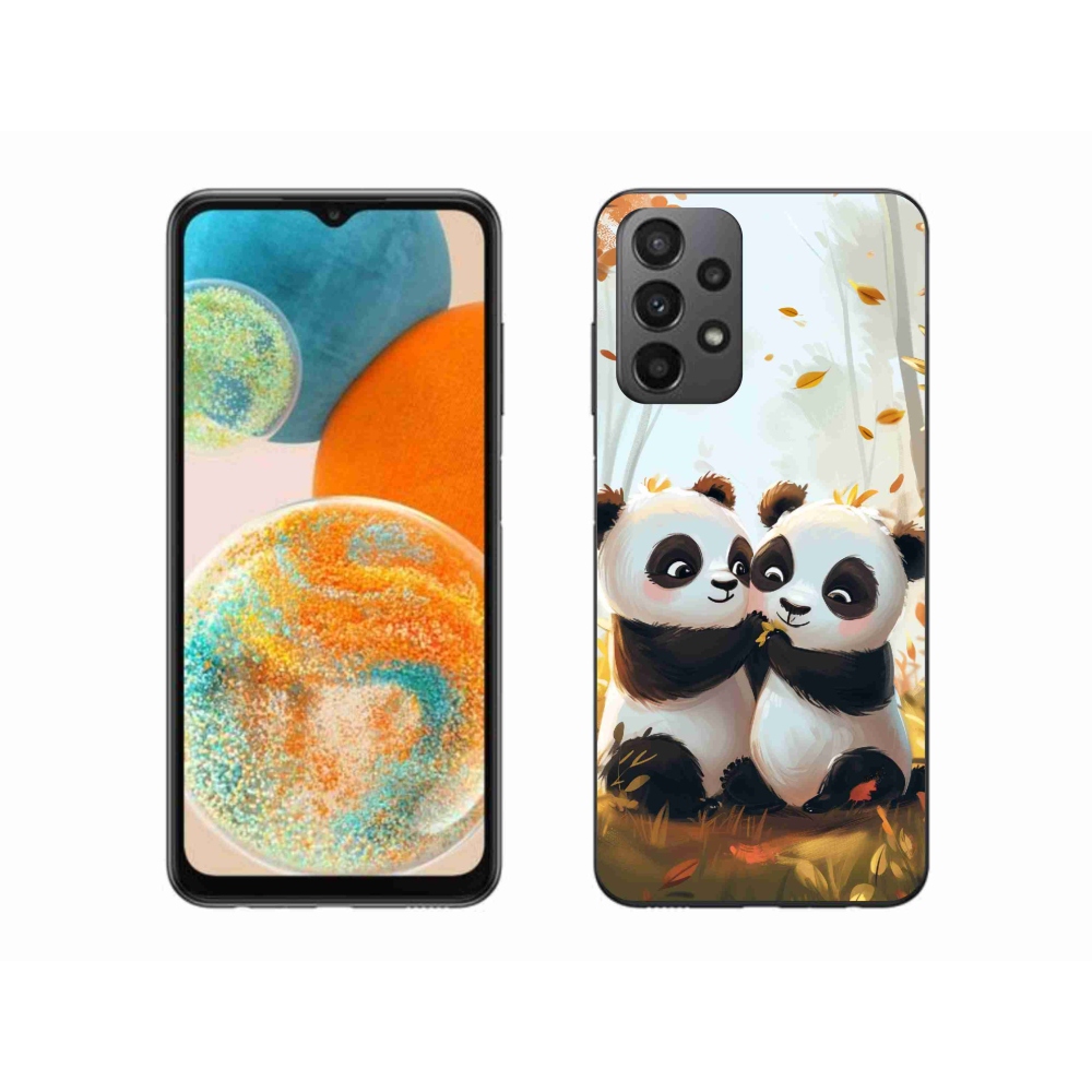 Gelový kryt mmCase na Samsung Galaxy A23 4G/5G - pandy
