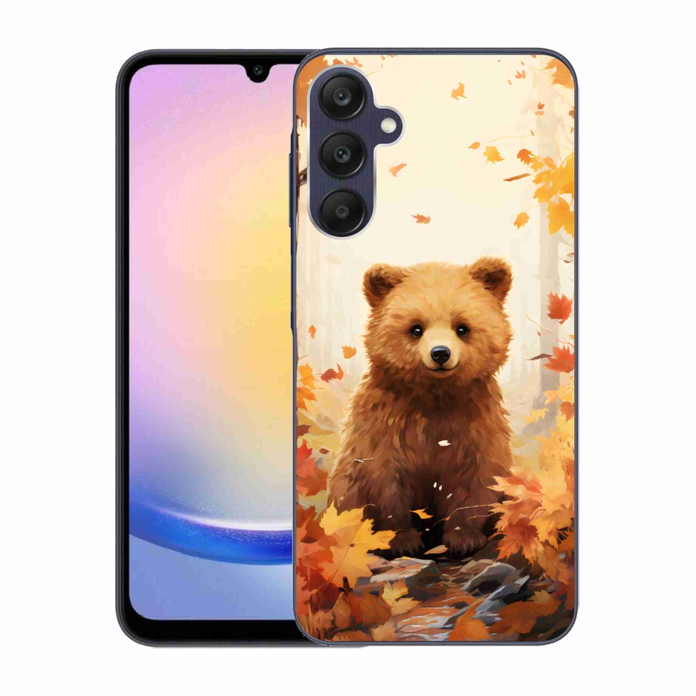 Gelový kryt mmCase na Samsung Galaxy A25 5G - medvěd v lese