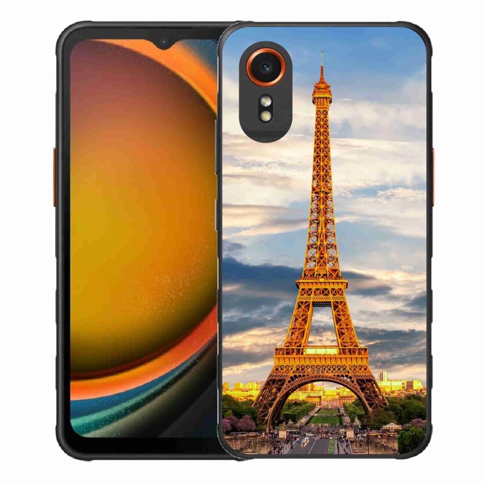 Gelový kryt mmCase na Samsung Galaxy Xcover 7 - eiffelova věž 3