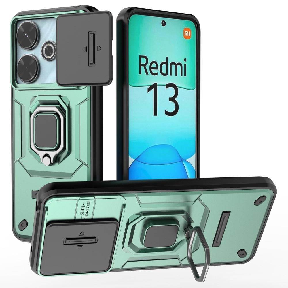 Lens odolný hybridní kryt na Xiaomi Redmi 13 4G/Poco M6 4G - zelený