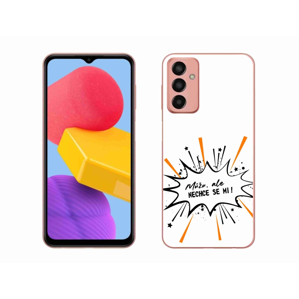 Gelový kryt mmCase na Samsung Galaxy M13 - vtipný text 11 bílé pozadí