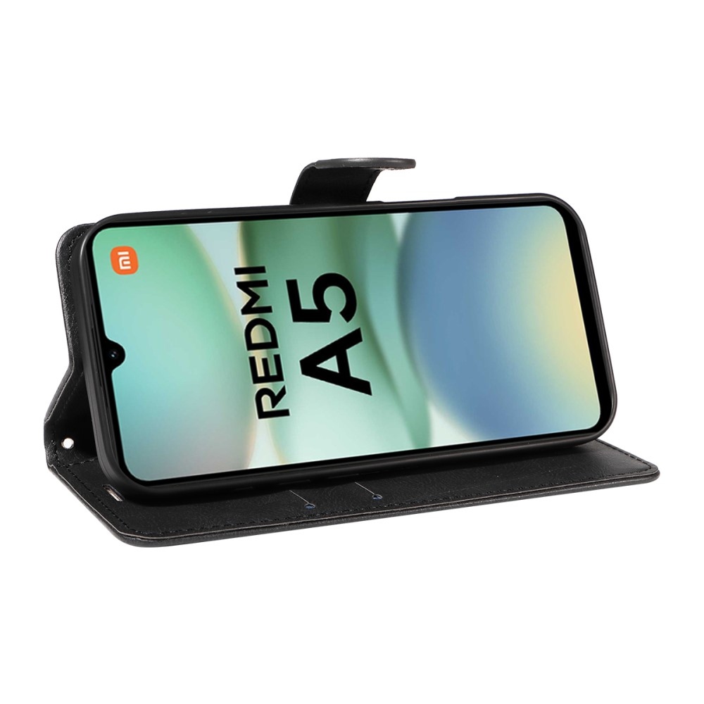 Wallet knížkové pouzdro na Xiaomi Redmi A5 (173.45x79.35x8.45mm) - černé