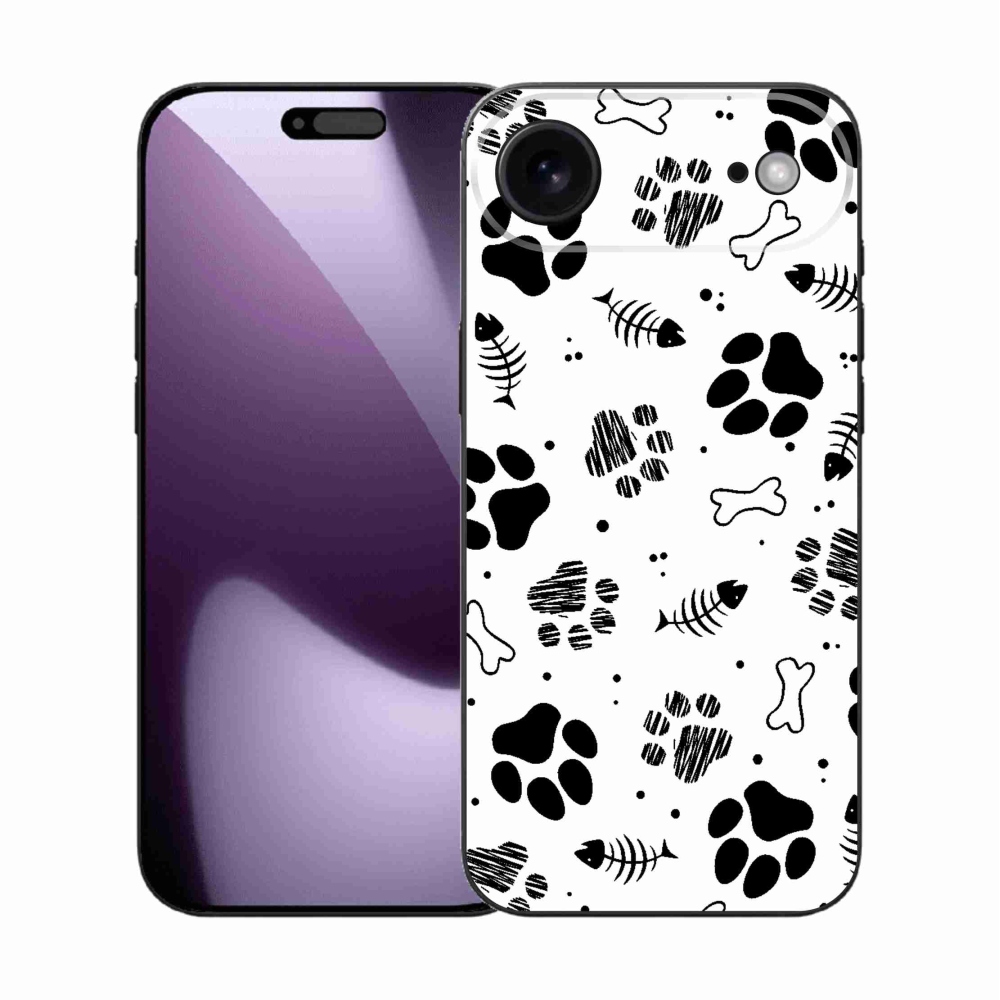 Gelový kryt mmCase na iPhone 17 Air - psí tlapky 1