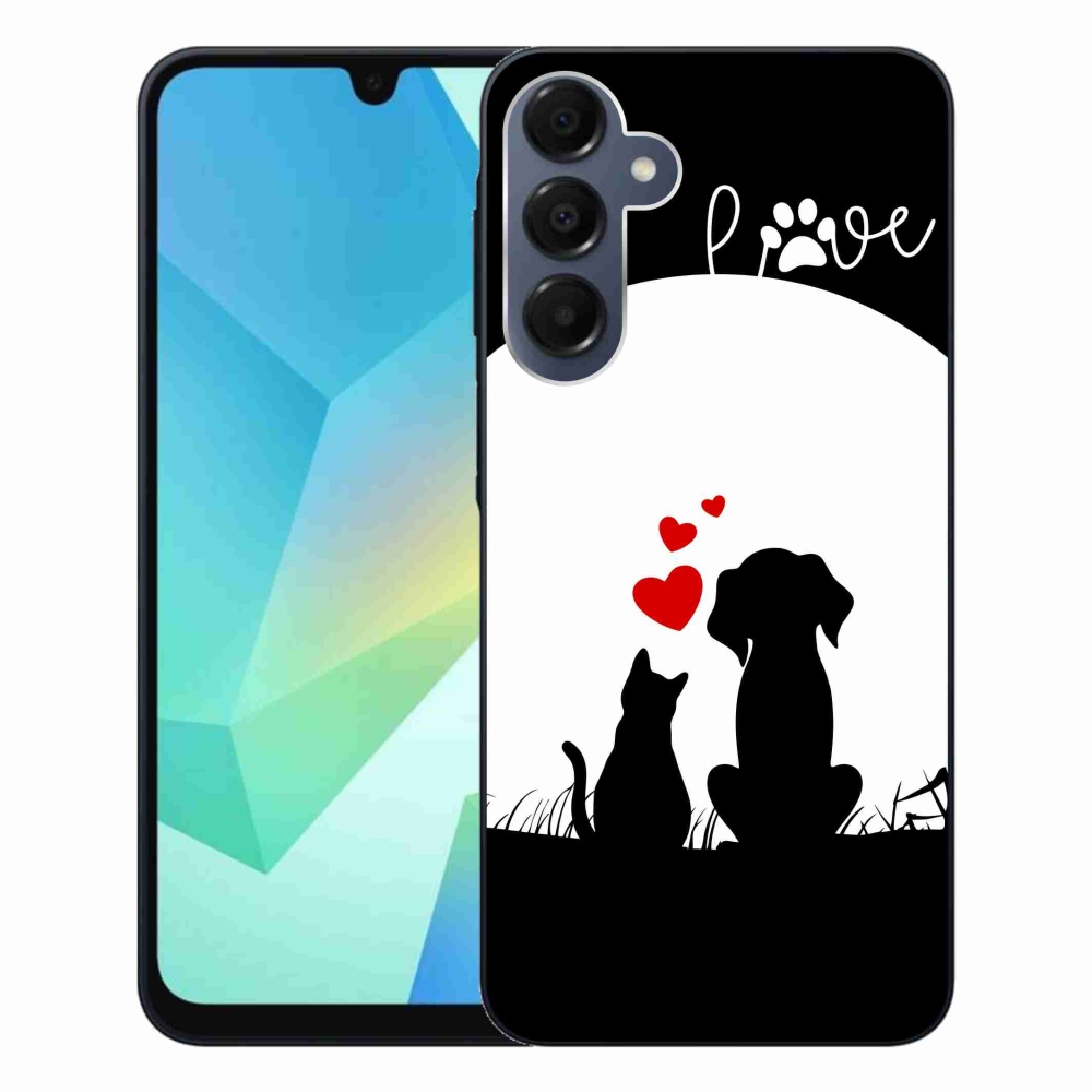 Gelový obal mmCase na Samsung Galaxy A16 4G/5G - zvířecí láska