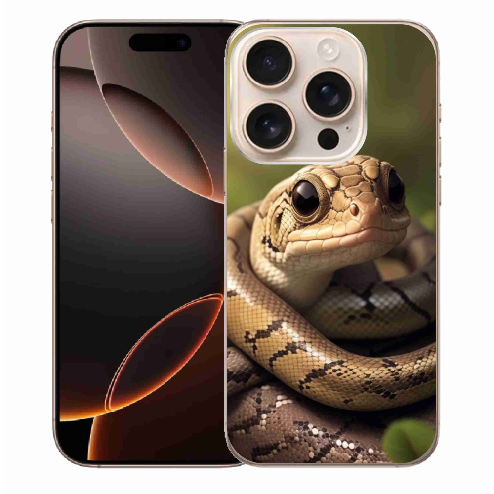 Gelový kryt mmCase na iPhone 16 Pro Max - had 1