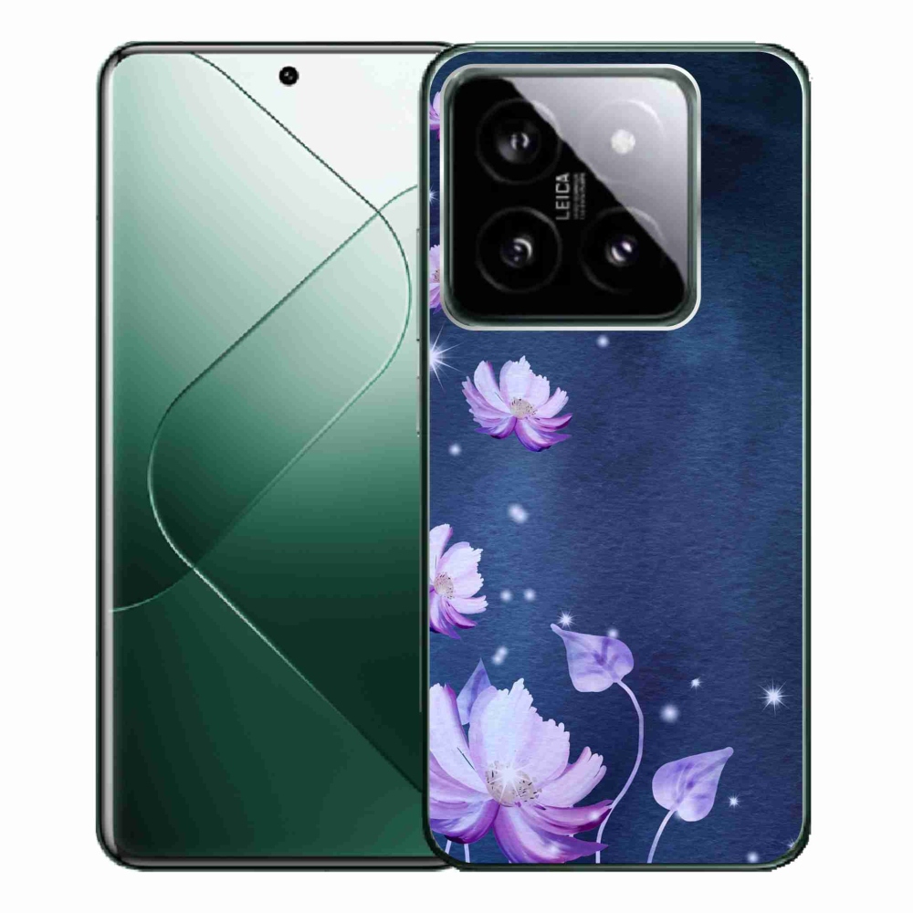 Gelový obal mmCase na Xiaomi 14 Pro - padající květy