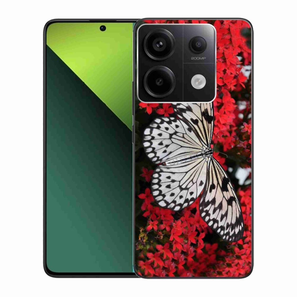 Gelový kryt mmCase na Xiaomi Redmi Note 13 Pro 5G/Poco X6 5G - černobílý motýl 1