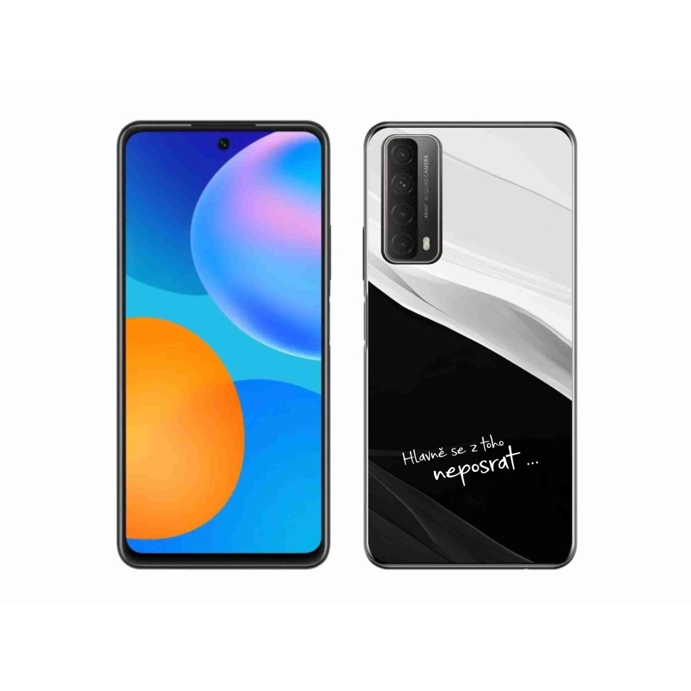 Gelový kryt mmCase na Huawei P Smart (2021) - vtipný text 13 černobílé pozadí