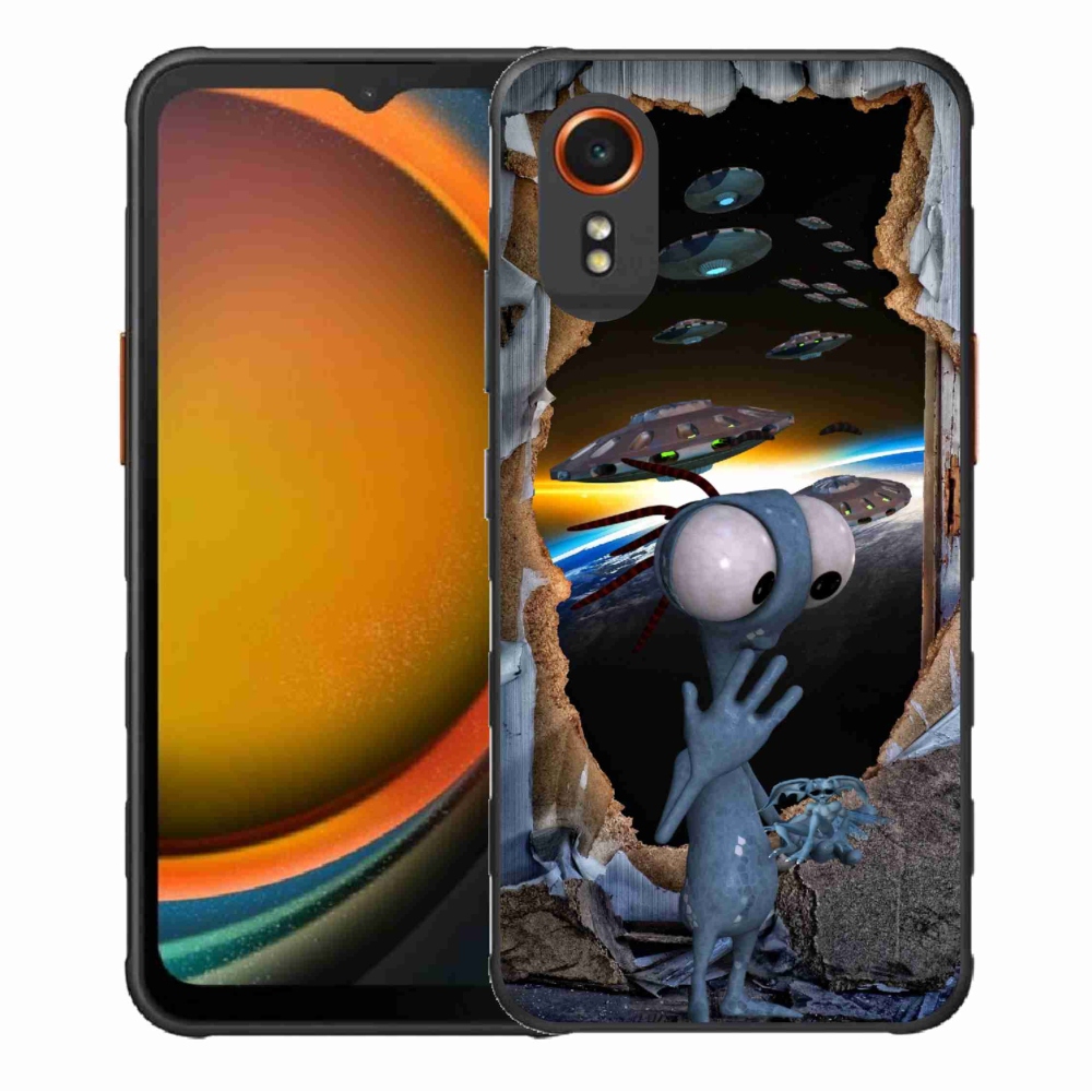 Gelový kryt mmCase na Samsung Galaxy Xcover 7 - mimozemšťan