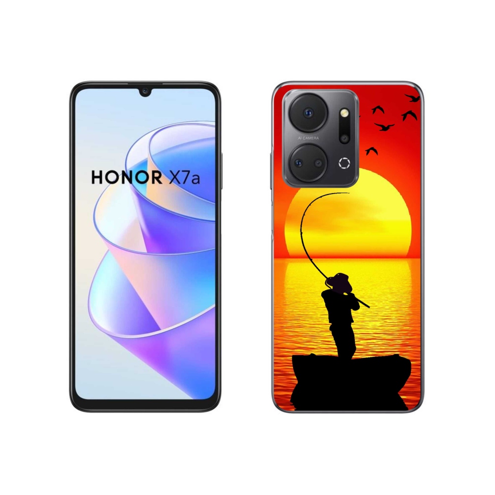 Gelový kryt mmCase na Honor X7a - rybaření